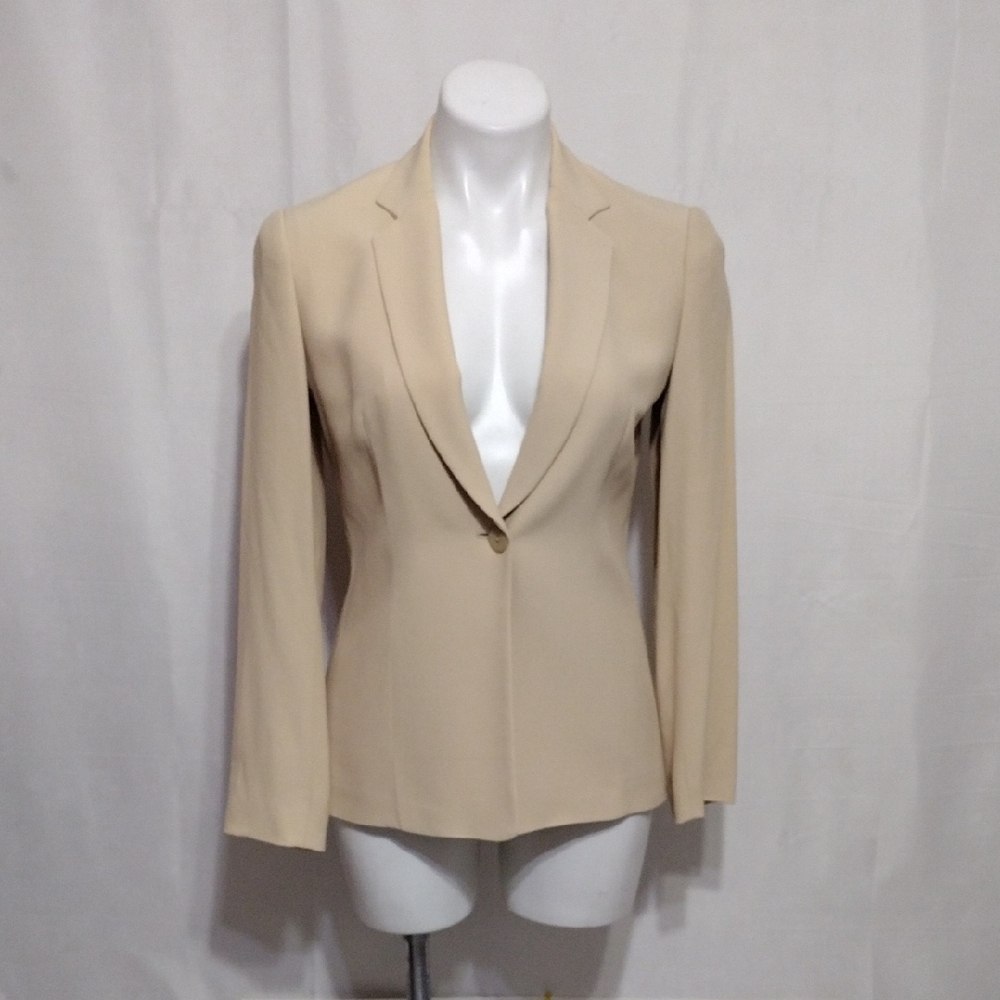 ZARA Woman Structured Notch Collar Blazer Coat Career Power Look Jacket US 4